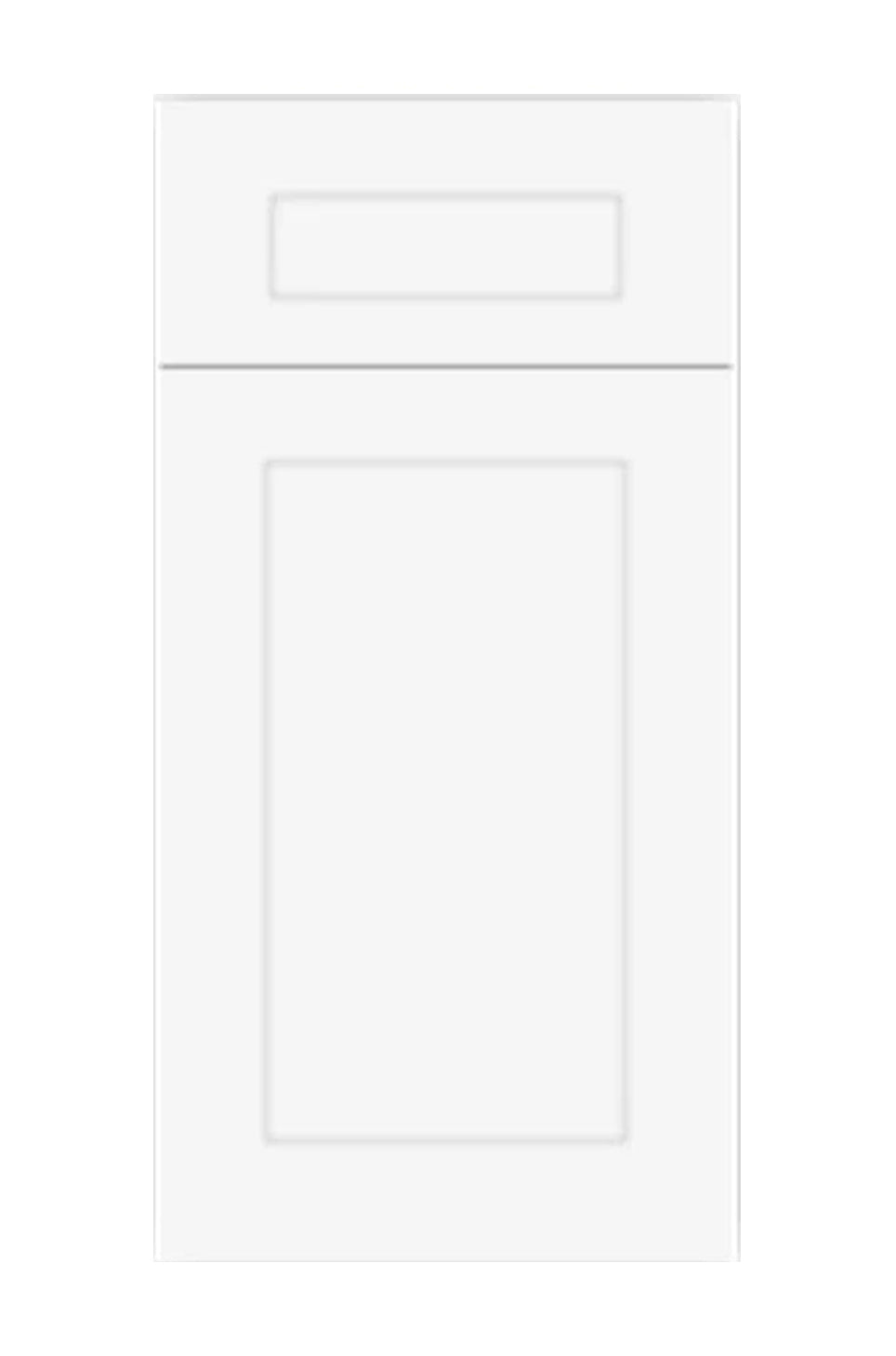 View of White Shaker kitchen Cabinets – Fcabinets